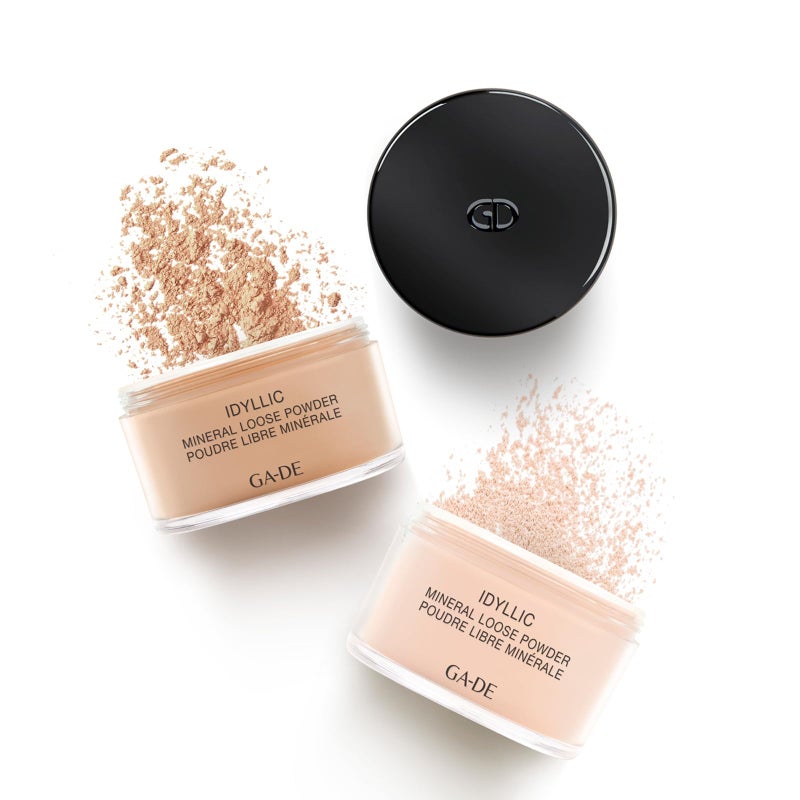 GA-DE Idyllic Mineral Loose Powder - Lightweight Setting Powder Makeup - Provides Antioxidant Protection and Blurs Imperfections - 100 Nude - 0.88 oz - Image 5